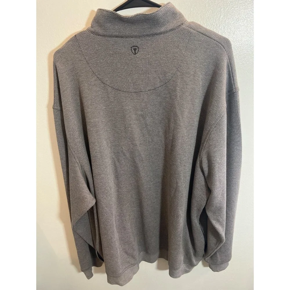PRO TOUR GOLF GREY XXL MEN'S MOCK NECK 1/2 ZIP SWEATSHIRT